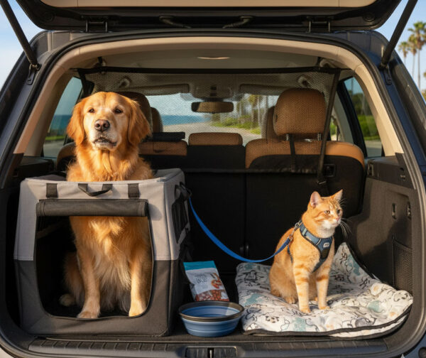 Gatti e Cani in Macchina